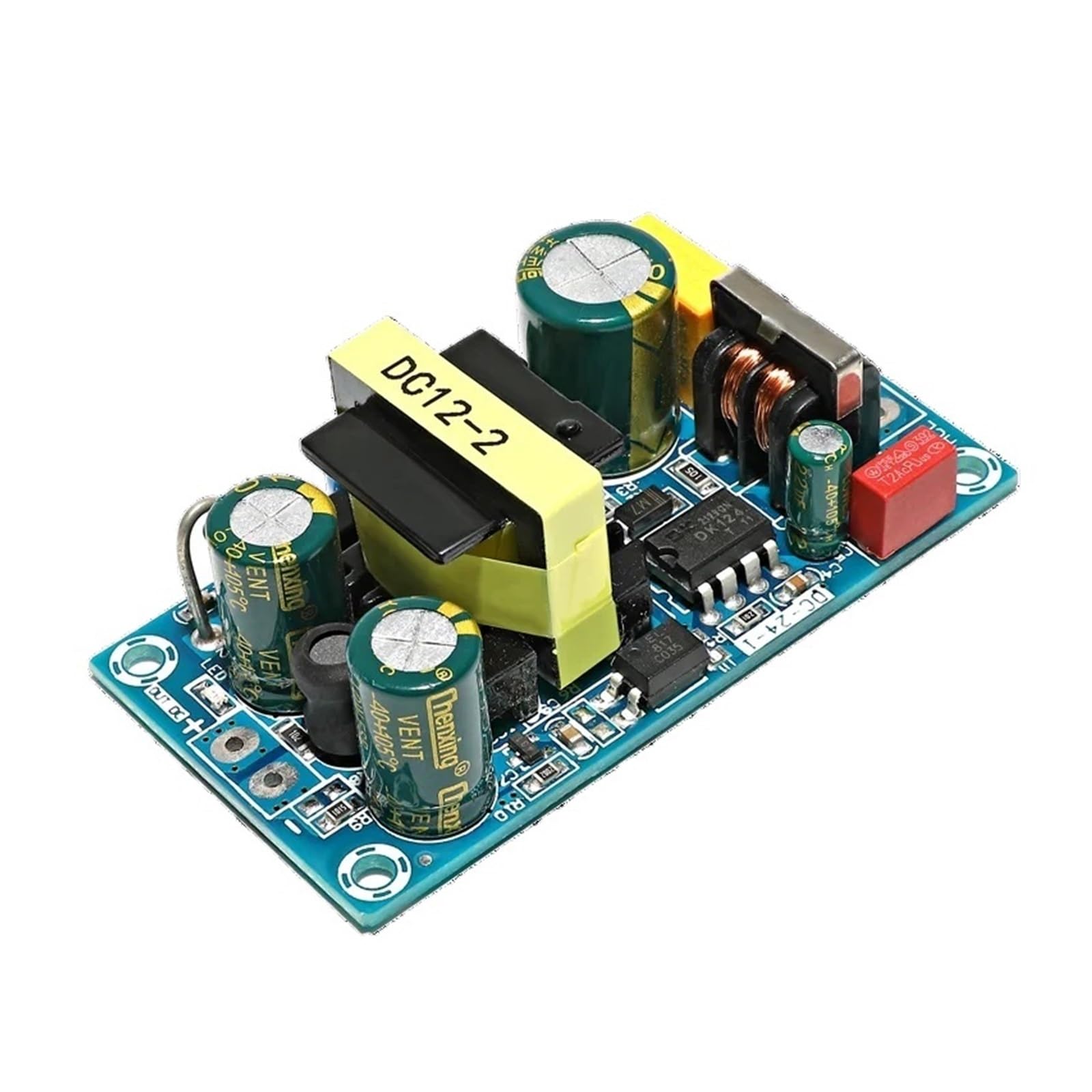 EDEDE Schaltnetzteil, AC 85-265V zu DC 5V 12V 24V Step Down Transformator Netzteil 1A 2A 4A 6A 8A 9A 13A Schaltnetzteil Modul Bare Board(24V3A)