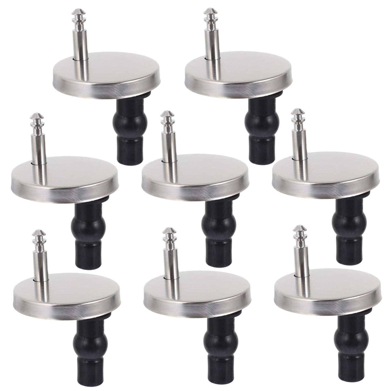 Gadpiparty 40piezas Inoxidable para Asiento De Inodoro Compatible Mayoría De Cubiertas De Inodoro Fijación y Estable De Bisagras para Tapa De WC