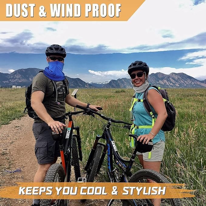 Neck Gaiter Face Mask,Sun Cooling Scarf Gator Cover Face Head for Men Women Fishing Hiking Cycling2