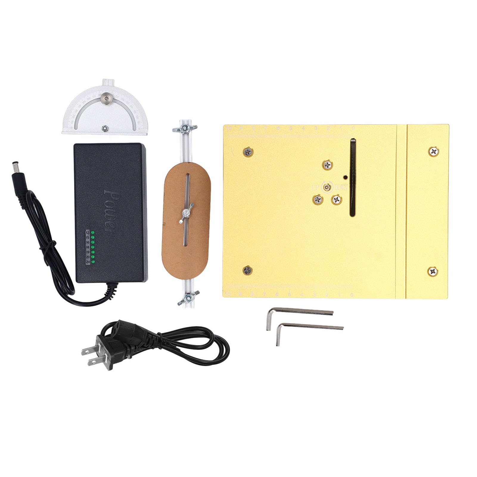 Mini-Desktop-Elektro-Sägeschneider, Kompakter, Leichter Multifunktionsschneider mit 7-Gang-Steuerung, Ideal für Holzbearbeitung, Dekoration, Modellbau und Kunsthandwerk