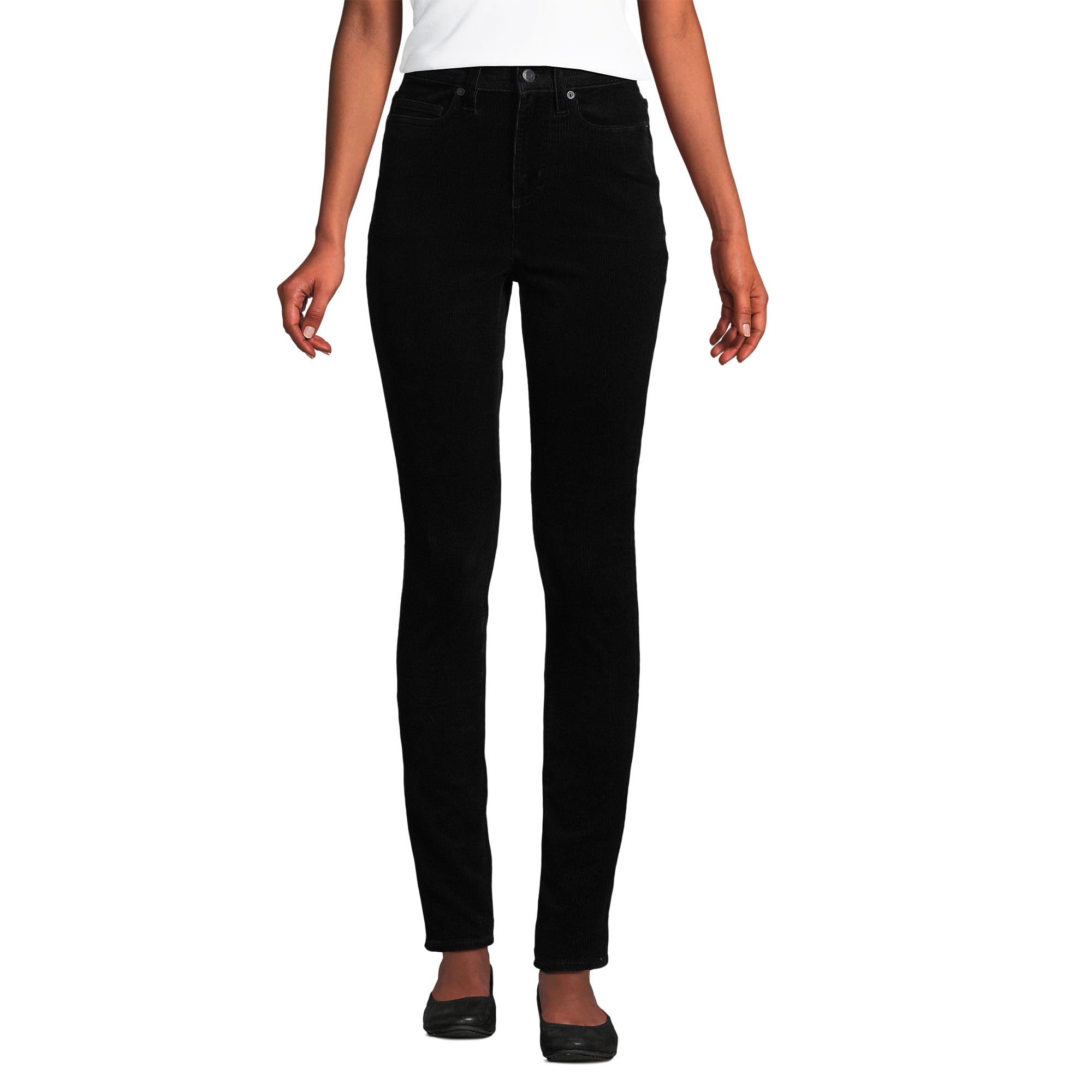 Lands End Womens Slender High Rise Corduroy Skinny Pants