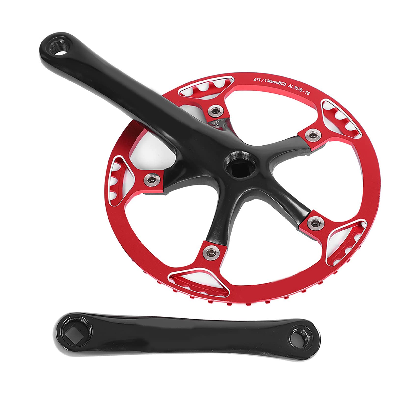 Generic Mechanizm Korbowy Rowerowy Meijun 170mm Lekki Zestaw kół łańcuchowych ze Stopu Aluminium 45T 47T do Rowerów Szosowych i Rowerów Składanych
