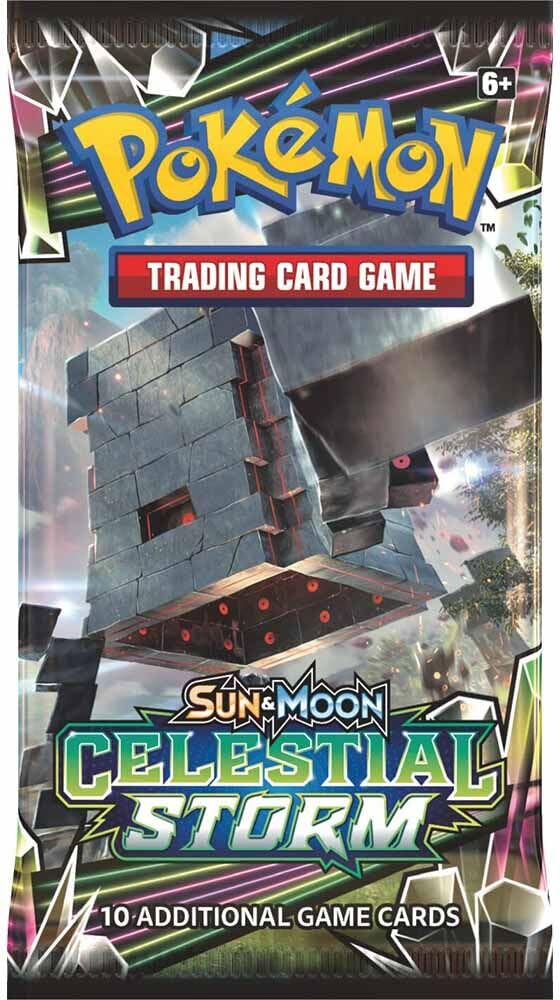 Pokémon 81438 Sun and Moon Celestial Storm Card Game Booster Package Toys & Games