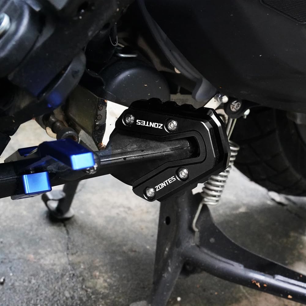 Piastra di Prolunga CNC per Motocicletta Adatta per ZonTES 368G 501G 368K 368E 2024 2025 2026 Prolunga Supporto Cavalletto Laterale ZonTES 368 G e K Accessori