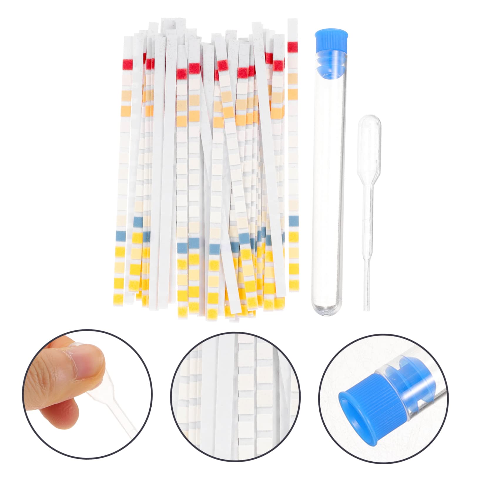 INOOMP 150stücke Trinkwasser Teststreifen Wasserqualitätstest Präzise Und Einfach Zu Bedienen Für Leitungs Und Trinkwasseranalysen Inklusive Pipette Und Reagenzglas Zuverlässig Und