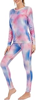 MEETWEE Thermal Underwear for Women, Winter Warm Base Layer Top & Bottom Set Long Johns with Fleece Lined Cold Weather Skiing