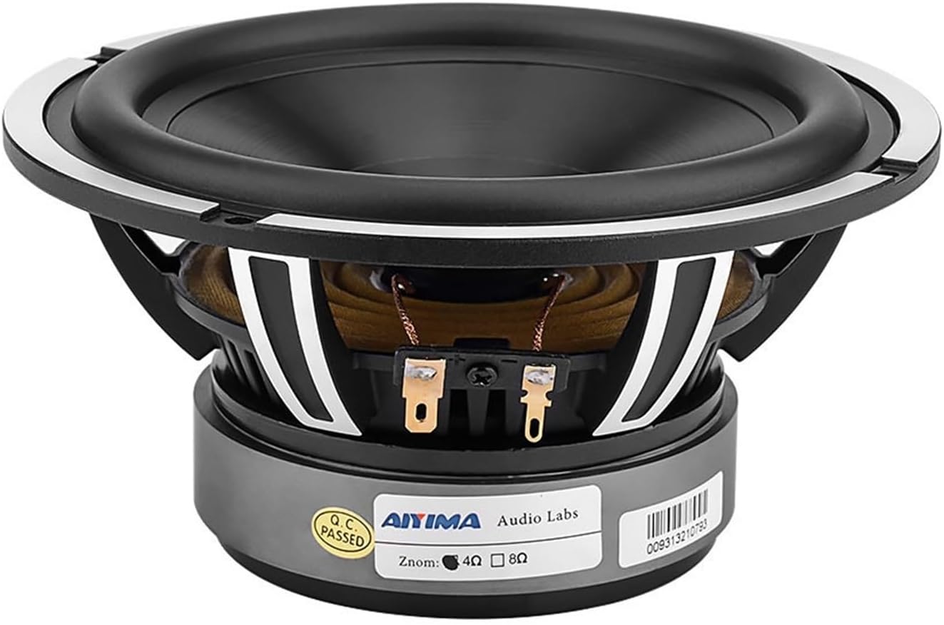 1Pc 6.5 Inch Woofer Audio Car Music Speaker Driver 4 Ohm 50W Bass Auto Waterproof Speaker Aluminum Basin DIY Sound System