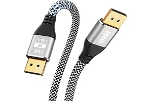 VESA Certified 16K DP 2.0 DisplayPort Cable 6ft, 80Gbps
