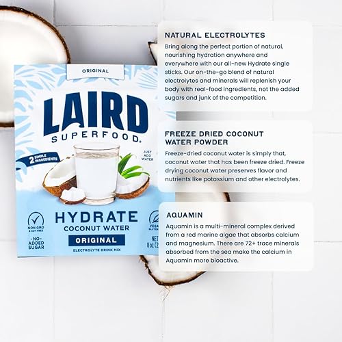Miniatura 4 de Laird Superfood Hydrate - Agua de Coco Orgánica