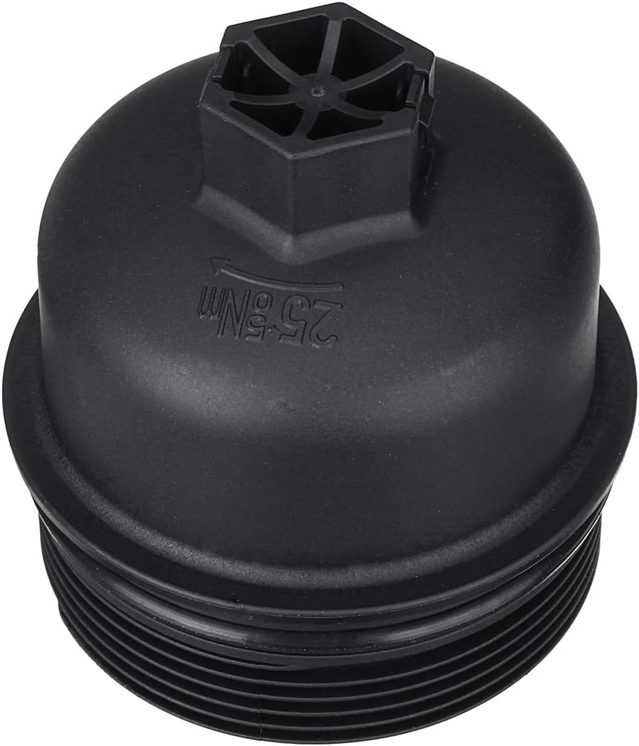 Viviance Oil Filter Lid Housing Top Cover Cap For Fo-rd Focus Kuga Mondeo Smax Galaxy Transit MK7 Fi-at 500 Ducato Punto Peuge-ot 207 307 407 807 206 406 308 1007 1995-2008+ Citro-en C2 C3 C4 C5 C8