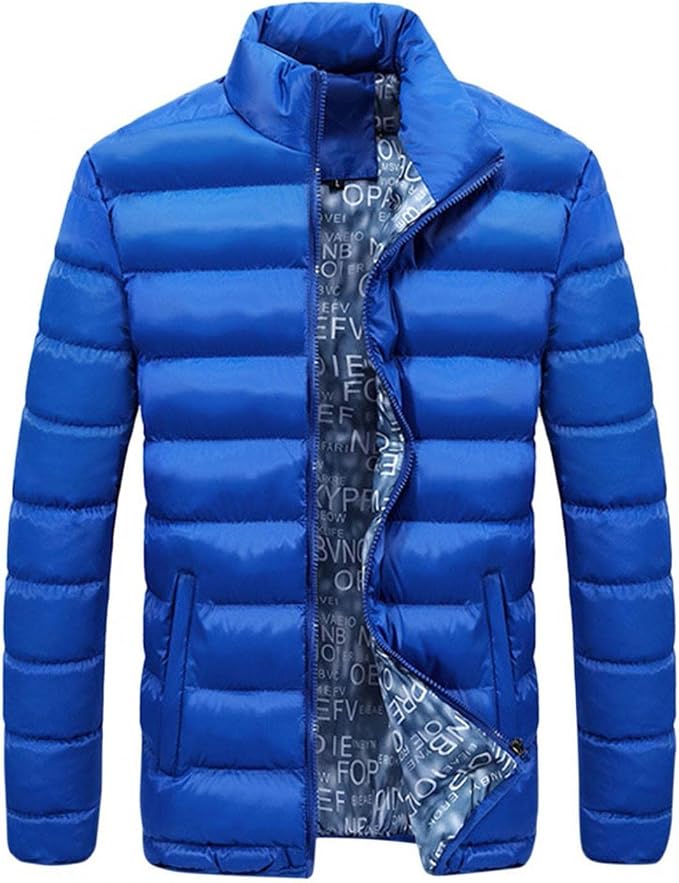 Amazon.com: Chaquetas para hombre, estilo casual, elegante, ligera,  acolchada, cuello alto, manga larga, ajustadas, abrigadas y acolchadas :  Ropa, Zapatos y Joyería
