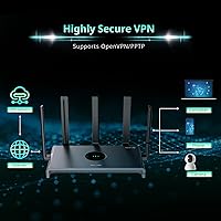 Vista 12 de Reyee Router WiFi 6 AX3200 Router inalámbrico de alta velocidad a Internet con 8 antenas omnidireccionales, enrutador de computadora Gigabit