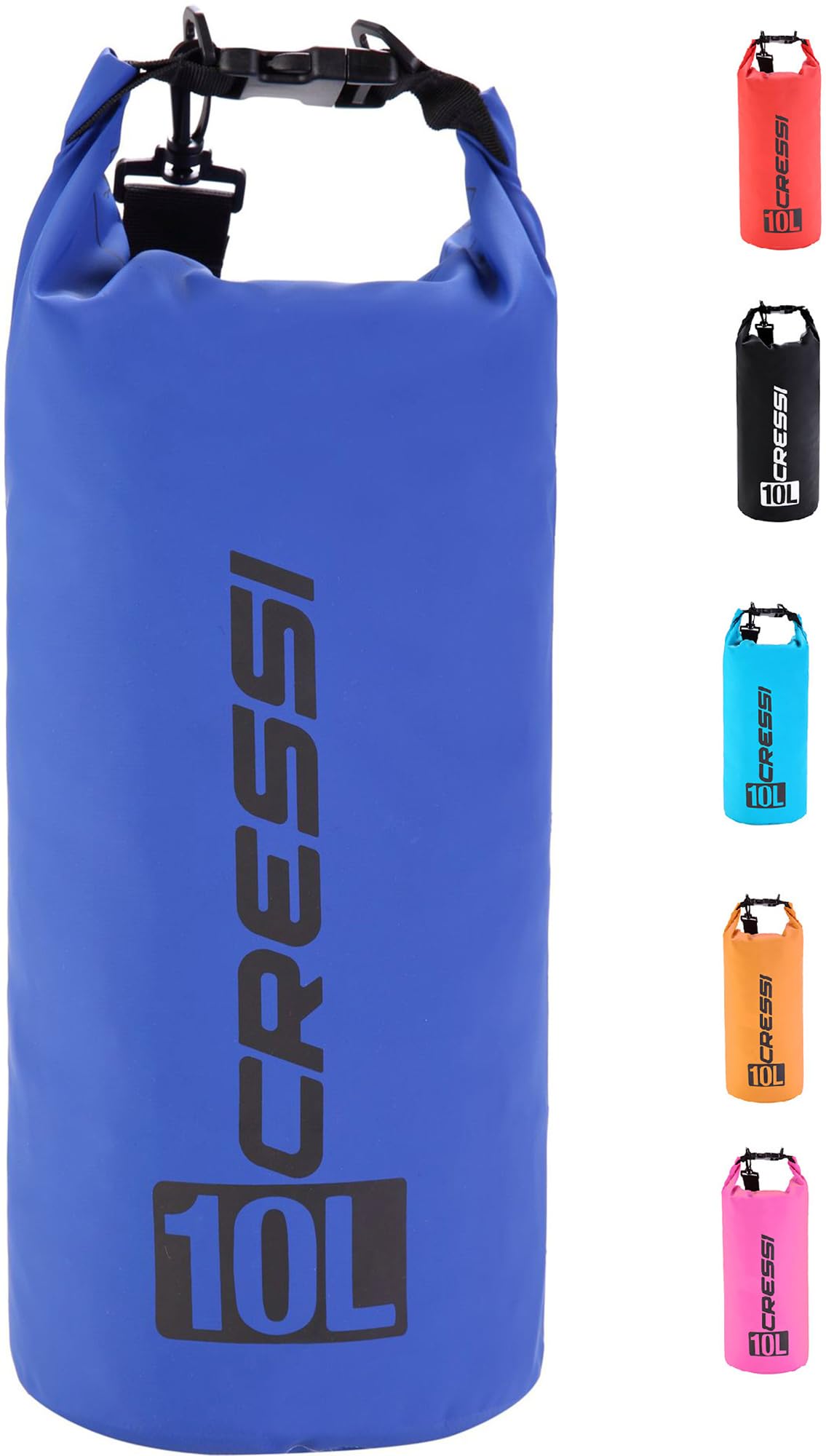 Cressi Dry Bag, Sacca/Zaino Impermeabile per attività Sportive Unisex Adulto, Blu, 10 LT