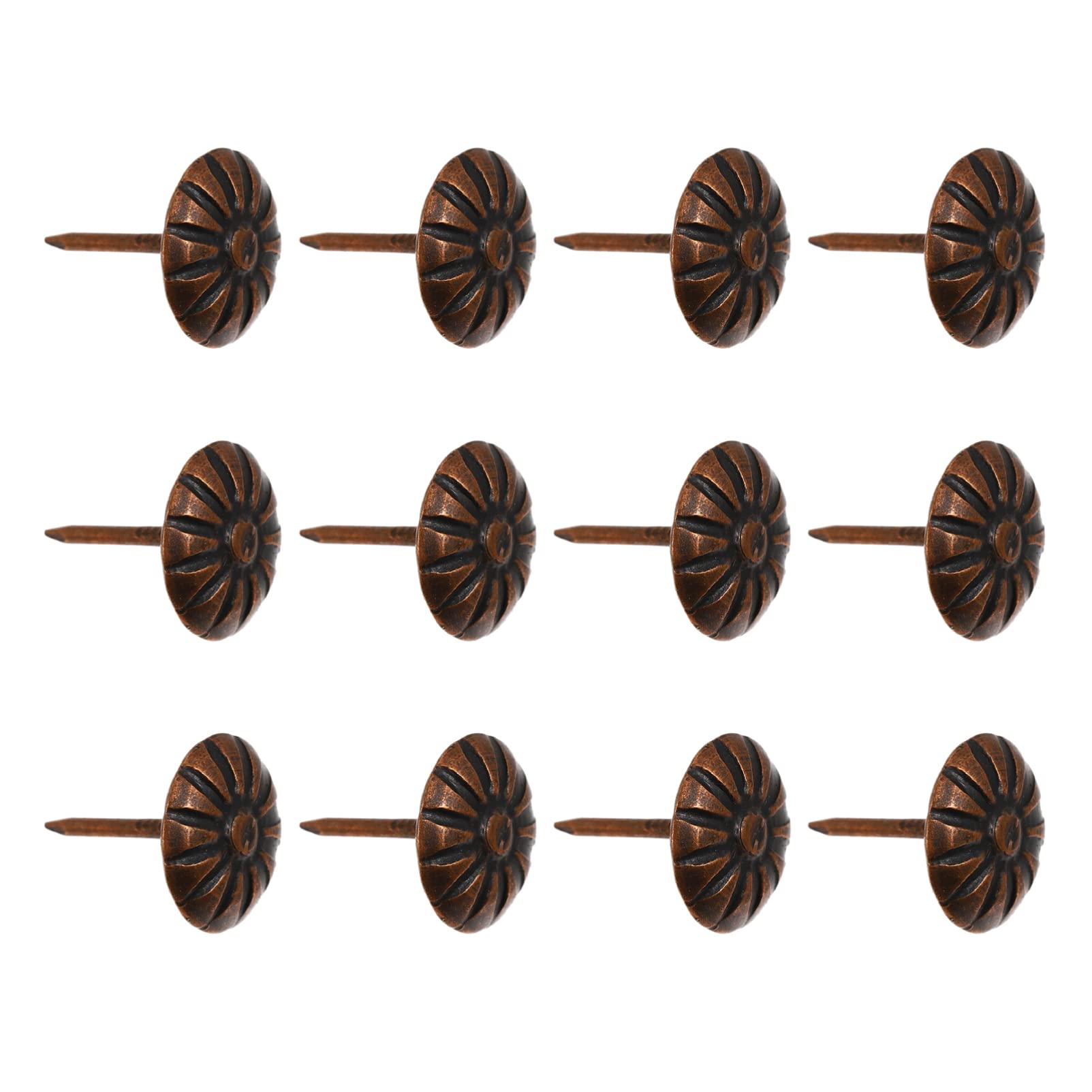 Veemoon Iron Mini Upholstery Tacks Chrysanthemum Design 100pcs for Furniture Decor DIY