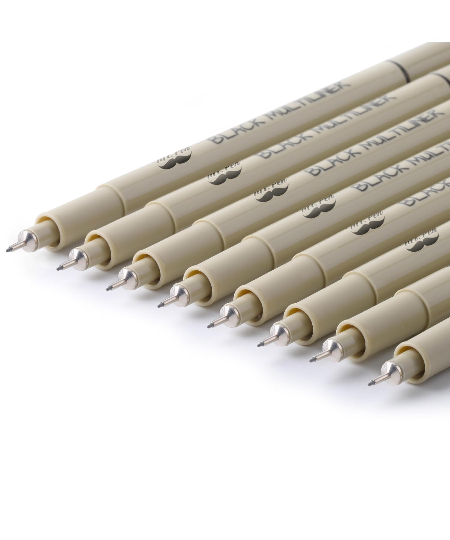 Mr. Pen- Drawing Pens for Artists, 0.25mm, 8Pack, Black, Artist pens, Micro Pens for Drawing, Ink Pens for Drawing, Sketch Pens, Micro Pen, Fineliner