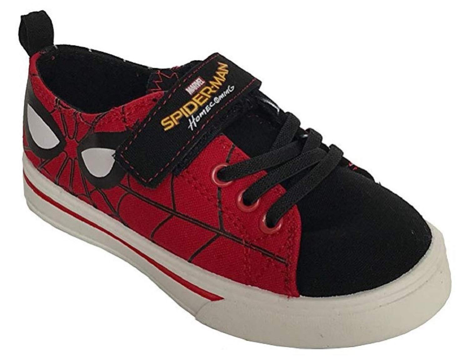 Marvel Spider-Man Homecoming Boys Casual Canvas Shoes Toddler Velcro Slip on Sneaker