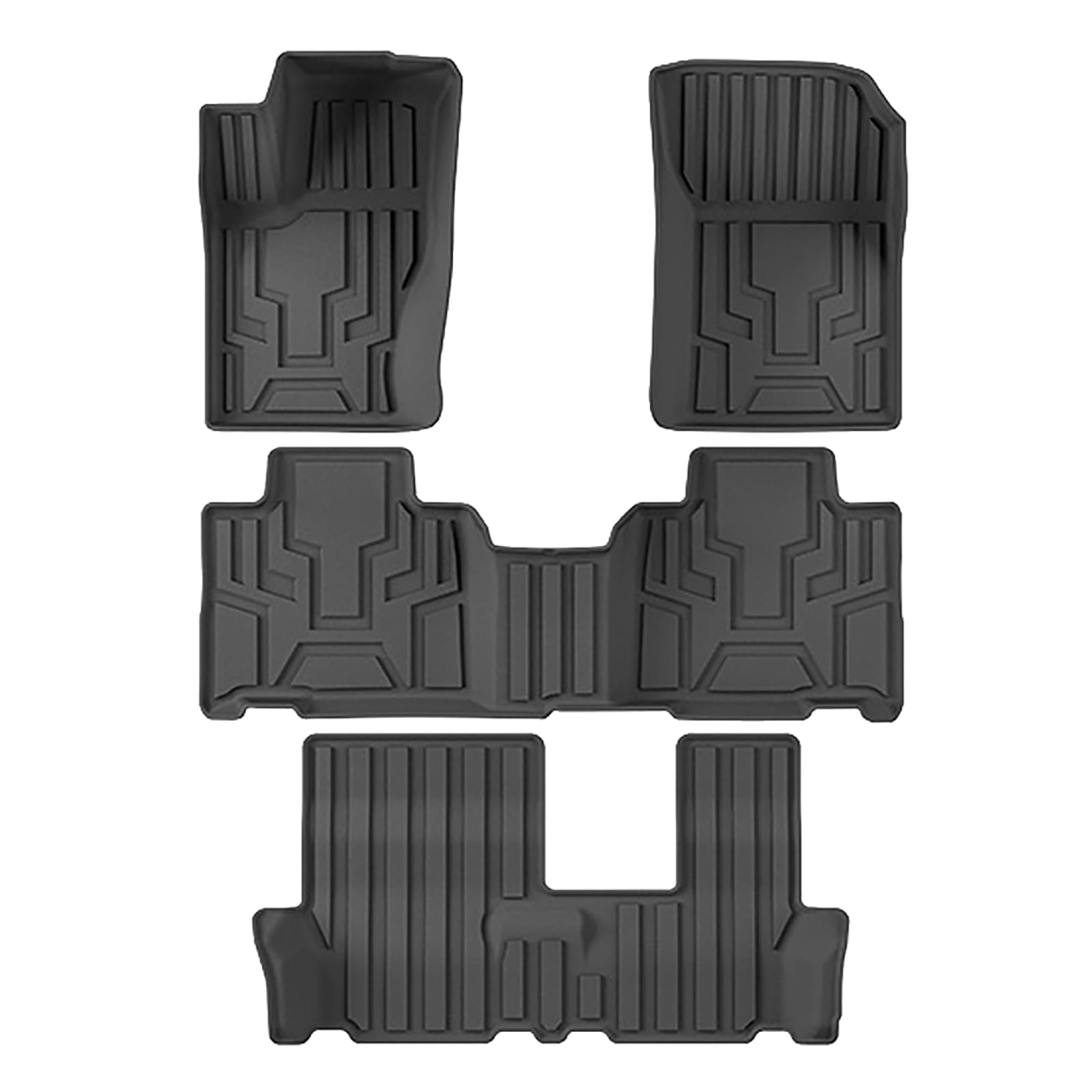 TPE Floor Mats Custom for Great Wall Tank 500 LHD Fuel 7 Seats 2022-2023 All Weather Floor Mats
