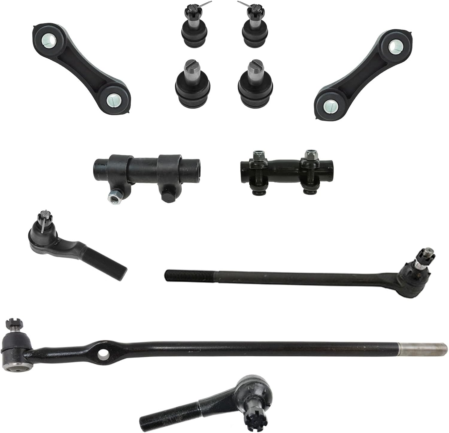 TRQ 12-Piece Front Steering & Suspension Kit (Direct-Fit)