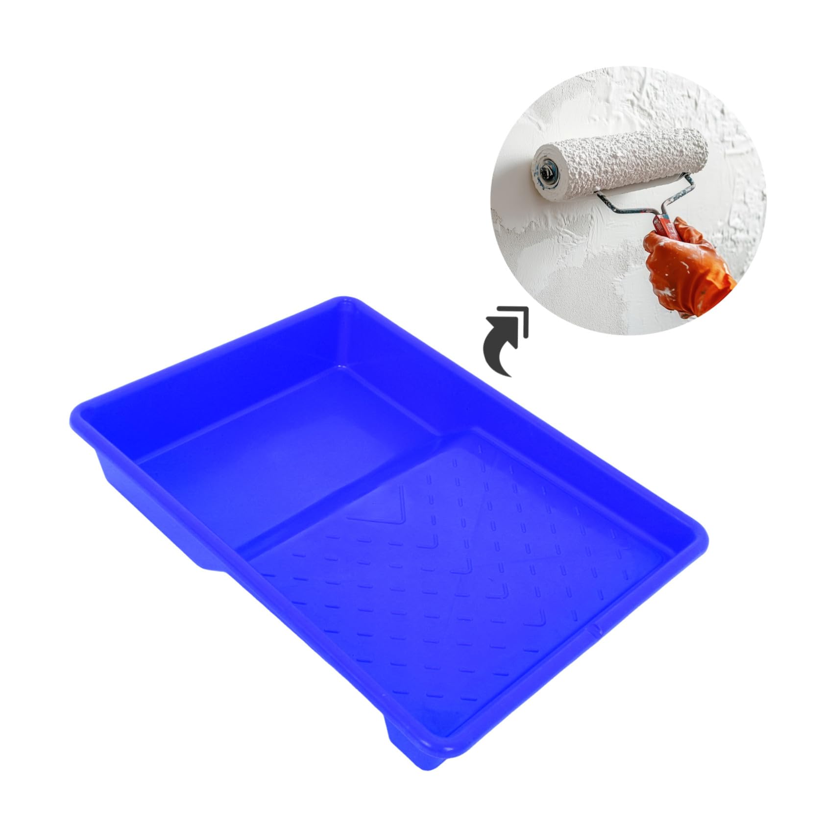 5 Szt. Plastikowych Tac Do Wałków Malarskich i Ergonomiczne Pojemniki Do Mieszania i Projektów DIY Łatwe Przechowywaniu