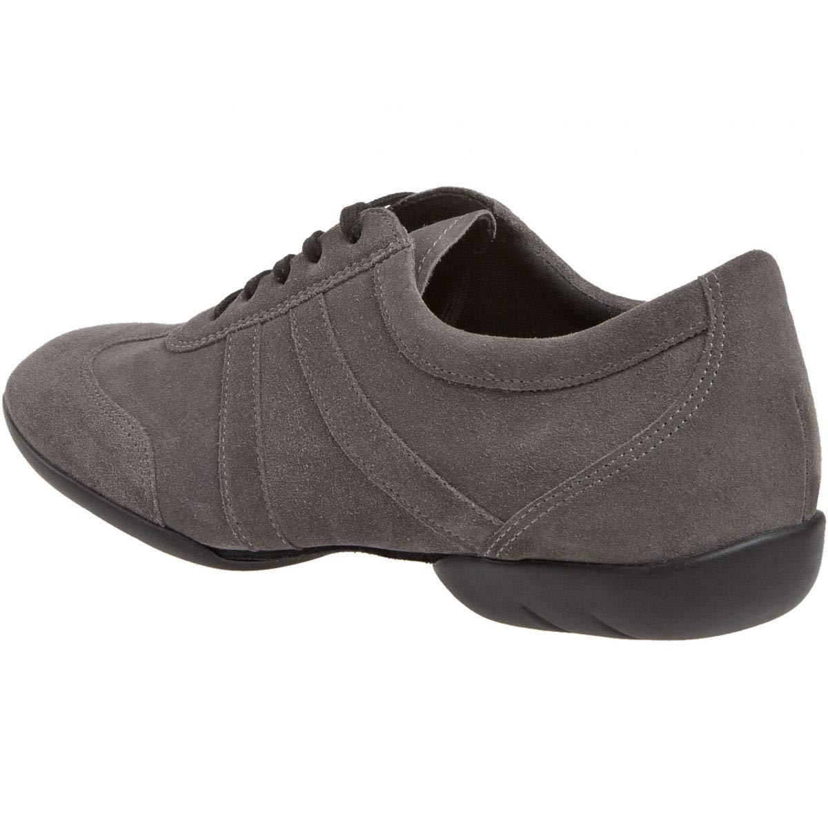 Diamant Uomini Dance Sneakers 133-325-009 - Scamosciata Grigio - Split Suola - Comfort (Wide) - Made in Germany