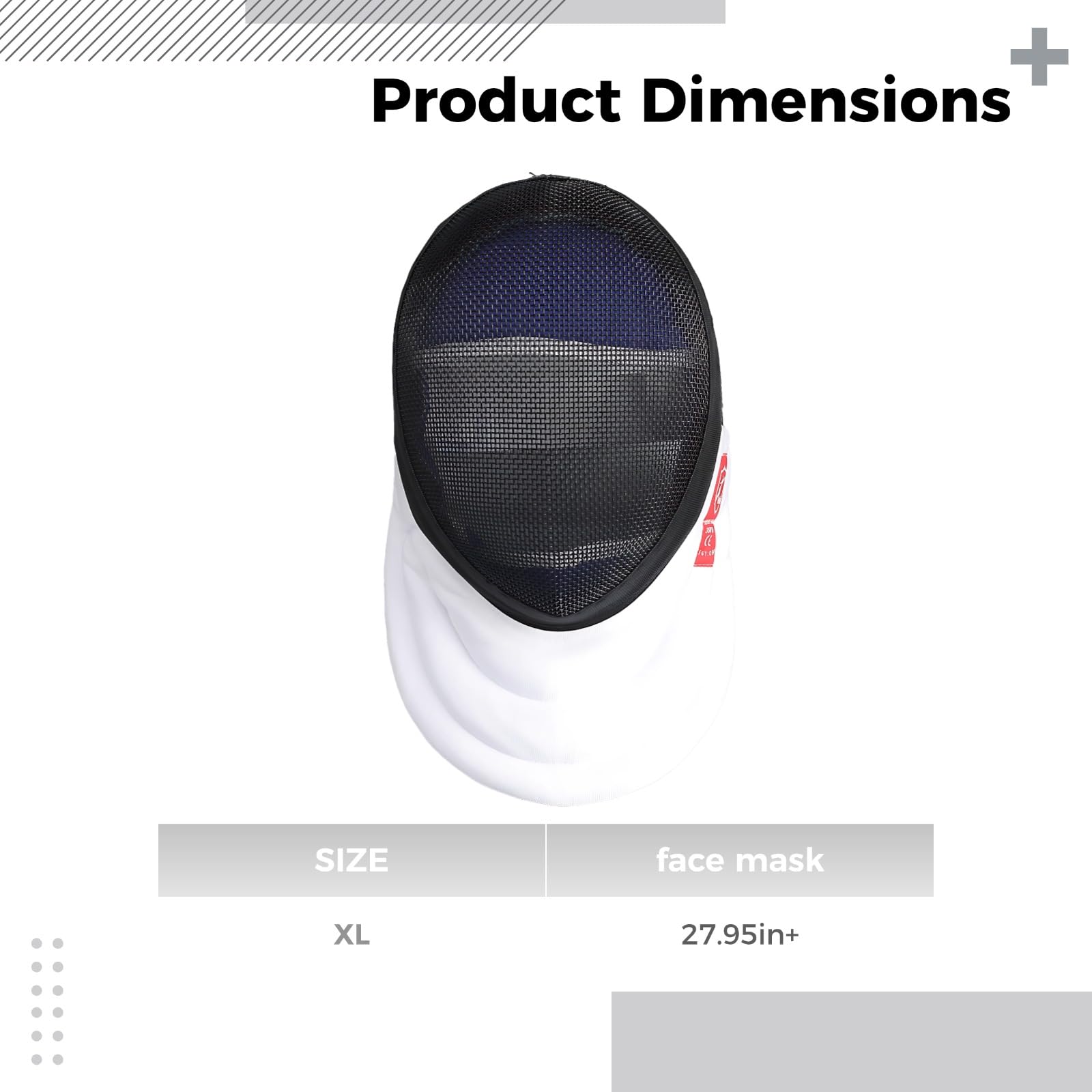 Casco da scherma certificato CE 350N, in acciaio al carbonio, misura universale, XL, stile rimovibile, per adulti e ragazzi, attrezzatura essenziale per recinzioni