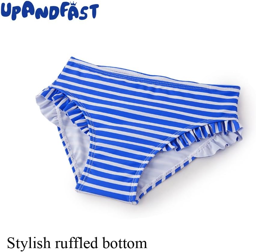 upandfast Girls Rash Guard Set Long Sleeve Two Piece Swimsuit with UPF 50+ Sun Protection for Girls 3-8 Years - Image 7