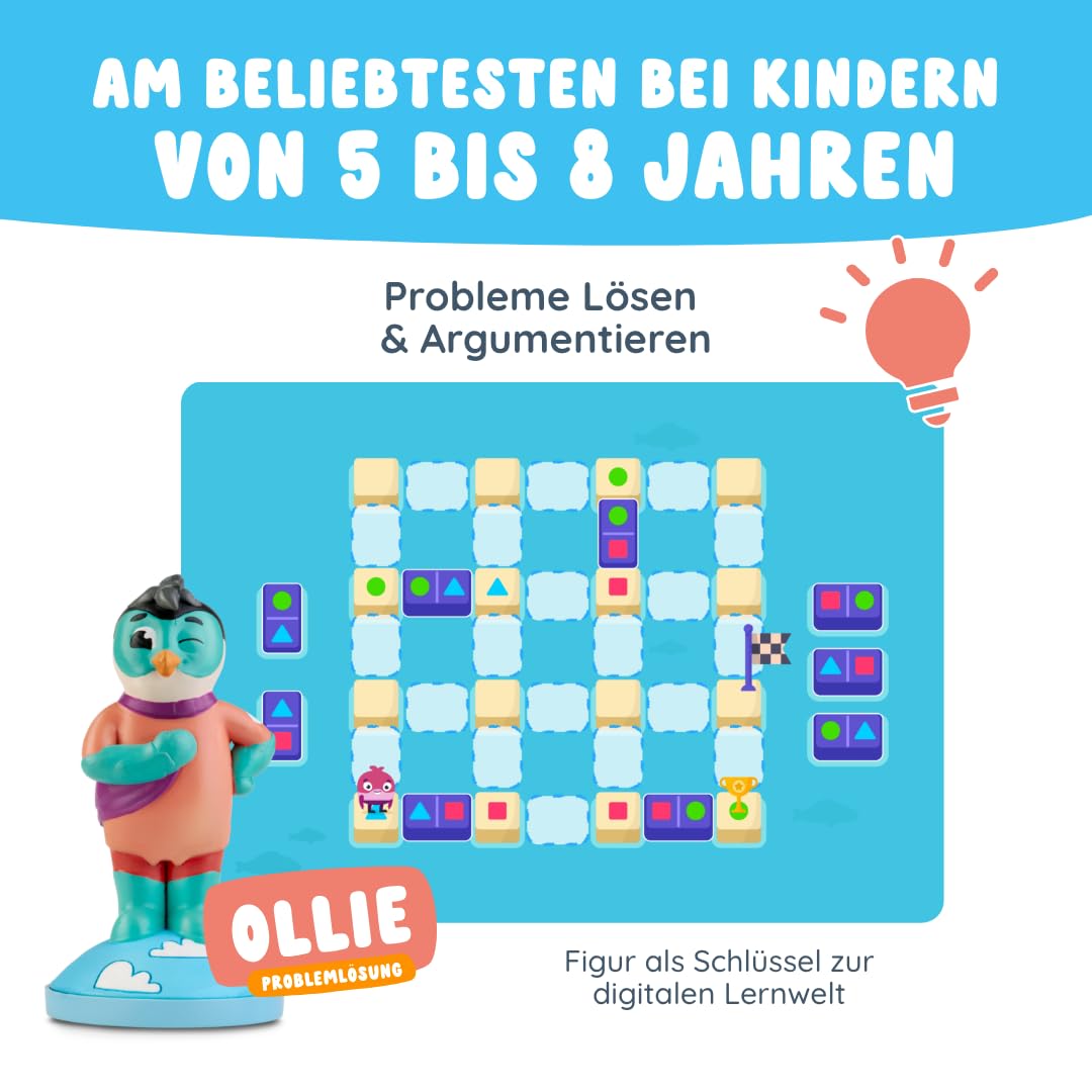 Edurino Figur Ollie Probleme lösen & Argumentieren ab 4 Jahren inkl. App | Innovatives & digitales Lernspiel | Probleme Identifizieren und erkennen | Lösungen Finden | Strategisch Denken
