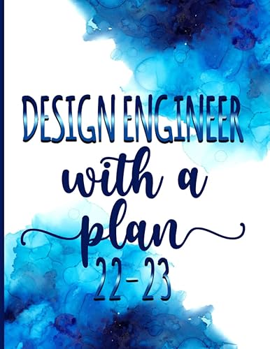 Design Engineer With A Plan│ 2022-2023 Monthly Calendar Planner: Design Engineer Gag Gifts │ Funny Organizer Diary Book To Do Notes Passwords Budget - Appreciation birthday christmas
