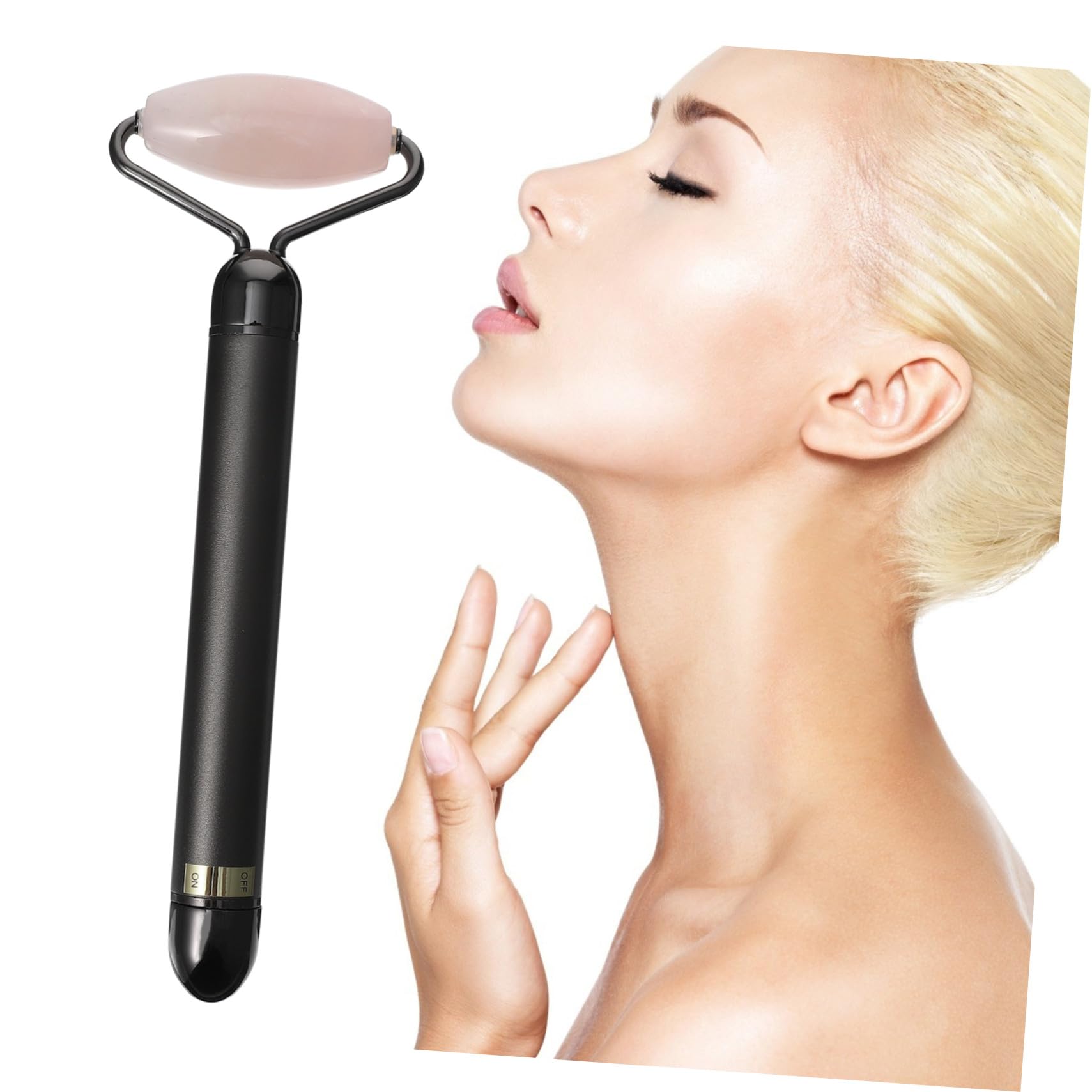 Jadepulver Elektrischer und 3-in-1 Jade Gesichtsroller aus Zinklegierung