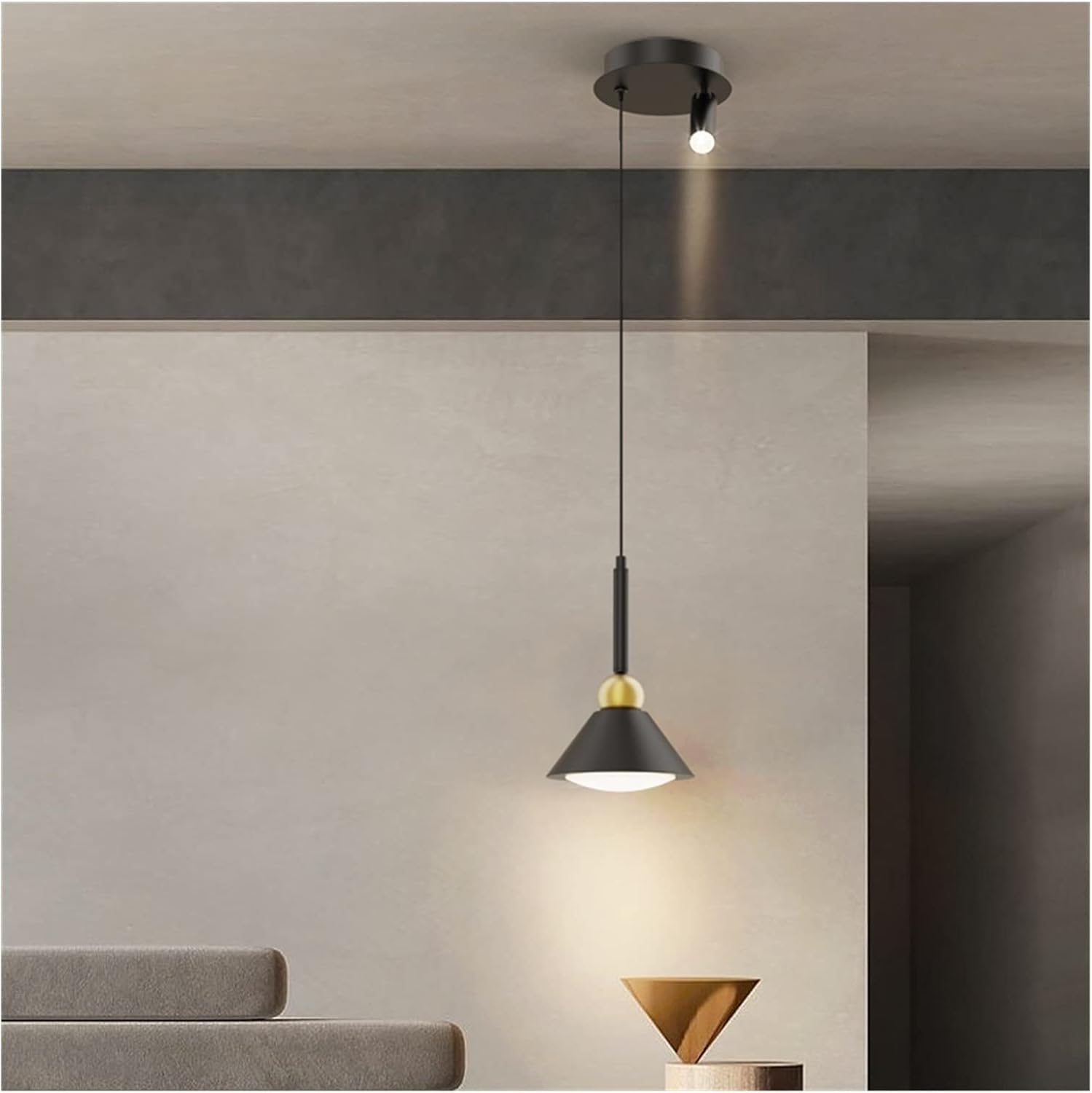 LED Modern Chandelier Lamp, Modern Home Improvement Bedroom Bedside Small Chandelier with Spotlight Home Commercial Designer Industrial Style Pendant Light,Modern LED Chandelier, Light Fixture