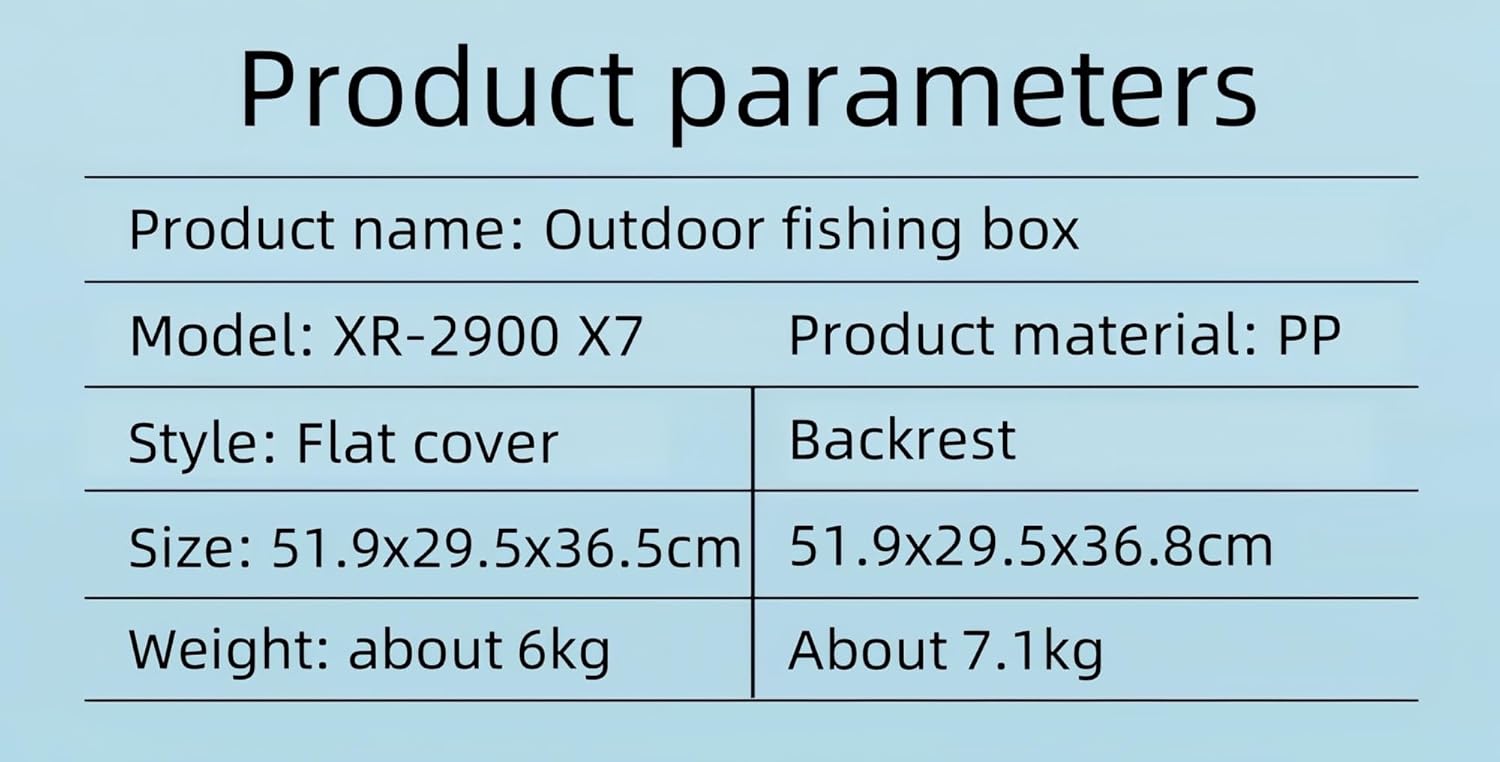 Fishing Tackle Box, Plastic Fishing Tackle Box, Fishing Tackle Storage Box, Outdoor Fishing Storage Box, Fishing Equipment (A 52 * 30 * 37cm)