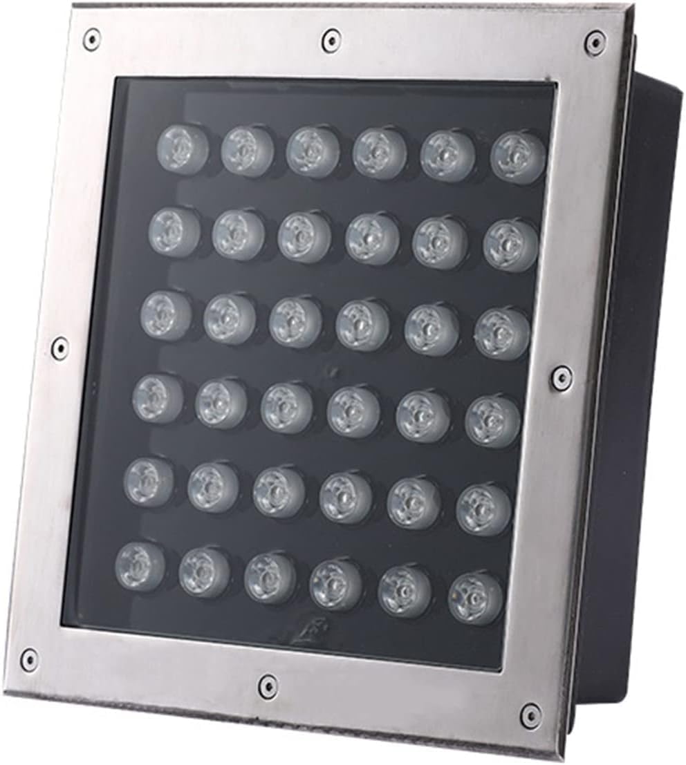 Outdoor In-Ground Lights Square Landscape Light IP66 Waterproof LED Underground Light for Yard, Path, Walkway, Deck, Step, AC85-265V (Color : Warm White, Size : 6W) (Color : Purple, Size : 12W)