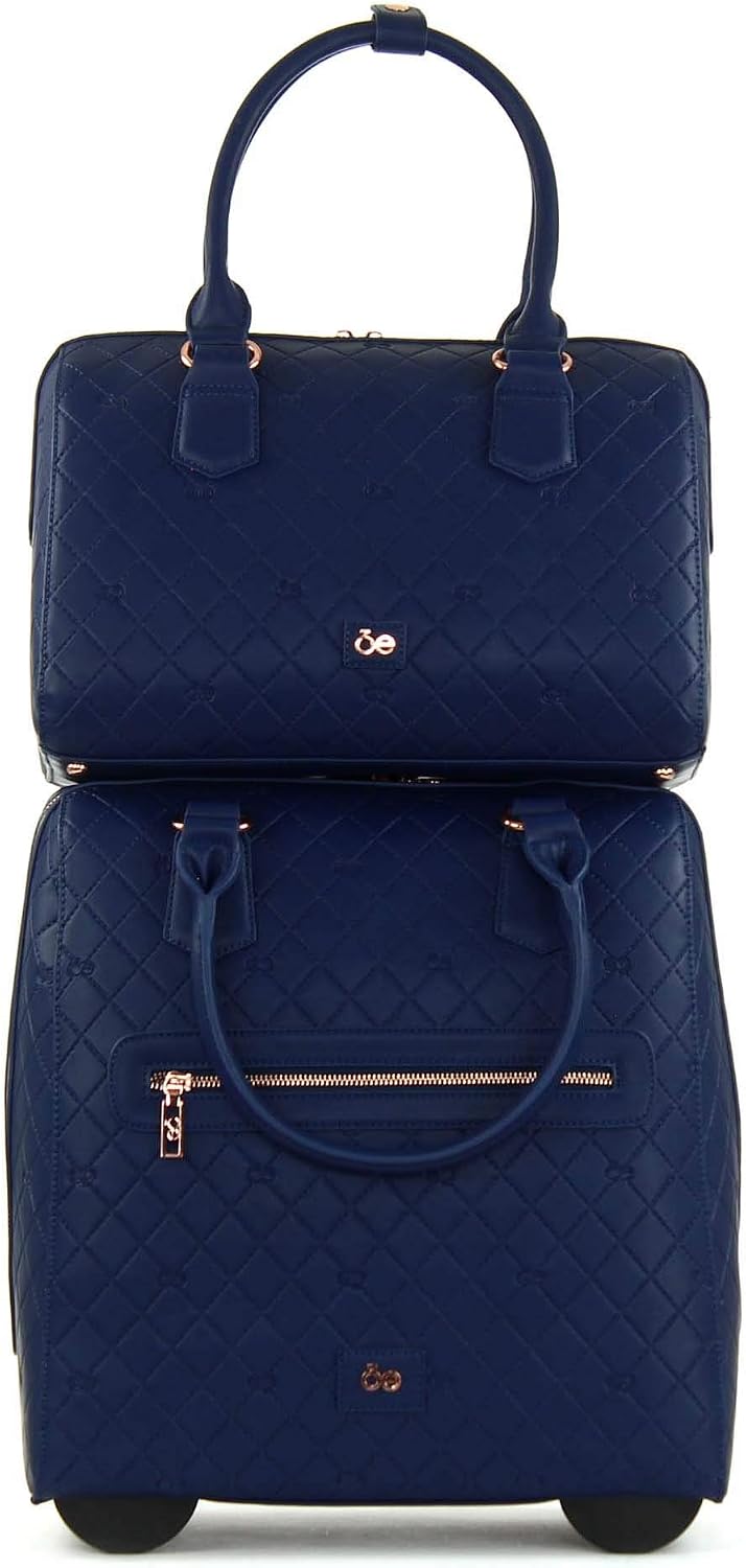 Amazon.com: Cloe equipaje en relieve + bolso : Ropa, Zapatos y Joyería