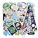 Rick and Morty Lot de 100 autocollants avec cordon Rick et Morty pour porte-clés et planche à neige, moto, vélo, téléphone, ordinateur