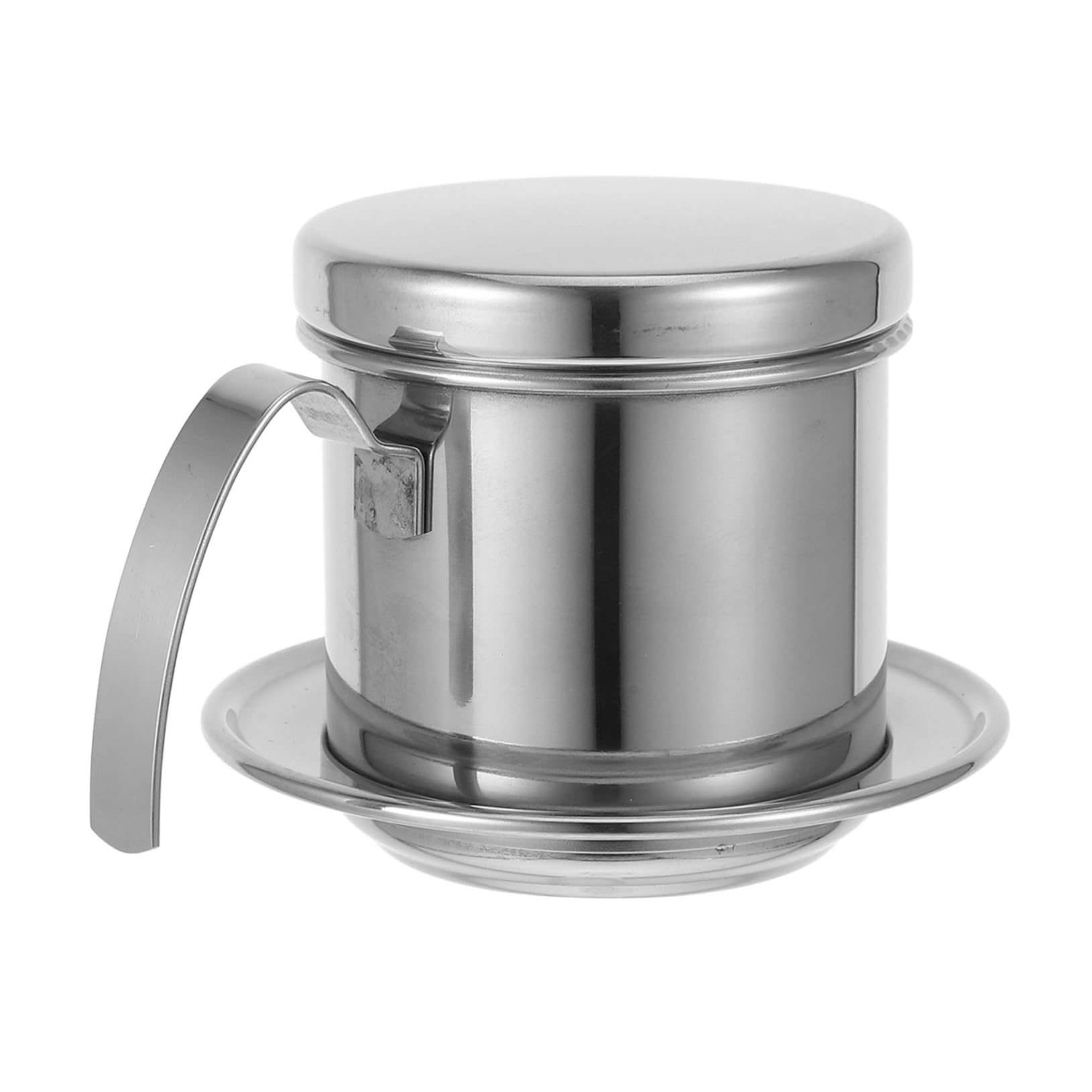 Healifty Vietnamese Coffee Drip Maker Reusable Stainless Steel Pot Handle for Home and Office Brewing Single Cup Coffee
