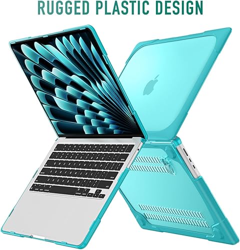 Miniatura 64 de Mektron Funda resistente 2025/2024/2023 para MacBook Air de 15 pulgadas con chip M4/M3/M2 modelo A3241/A2941/A3114, carcasa rígida protectora a