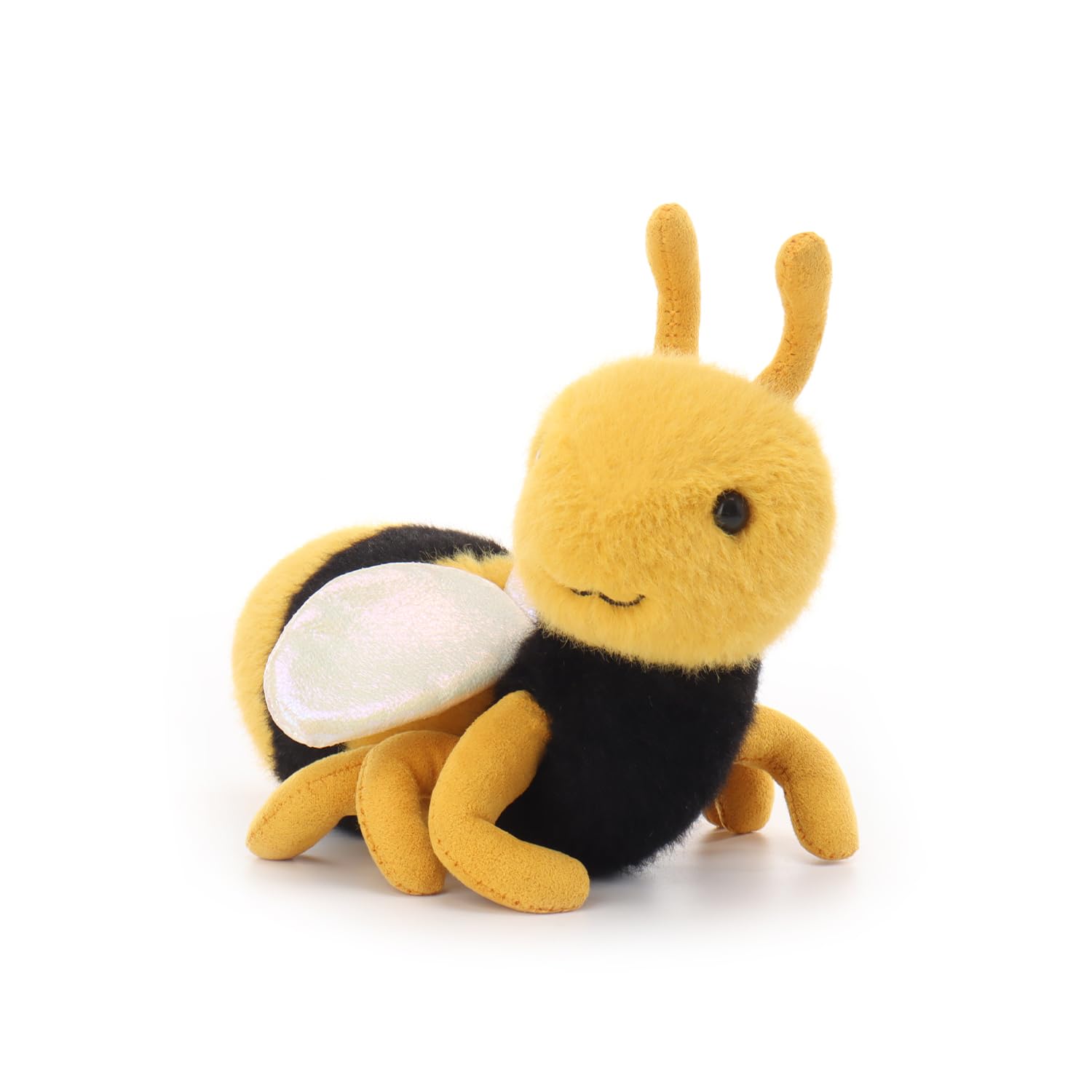 Apricot Lamb Curious Bee Plushies Stuffed Animals for Baby Girl and Boy Soft Cute Plush Toys for Kids Insect Bug 7 Inches - Image 2