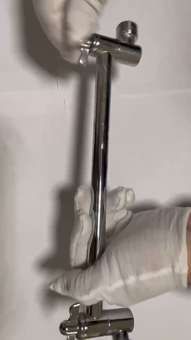 Prolunga per braccio doccia in ottone aumentare il supporto per soffione doccia cromo nichel spazzolato nero accessori per barra fissa a parete