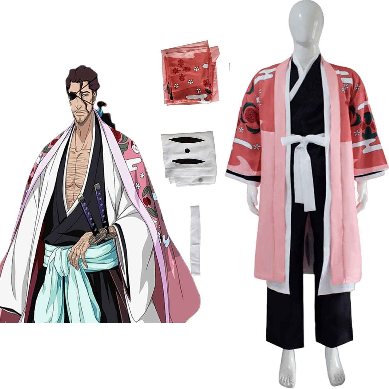 Amazon | [YAYANA]京楽春水 仮装 衣装 同人服 隊長羽織 着物 和服 訣別