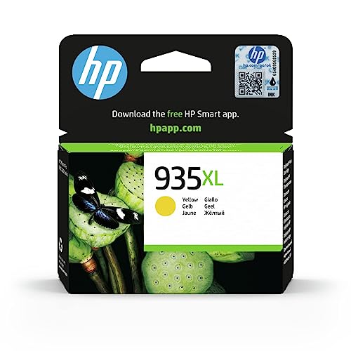HP C2P26AE 935XL High Yield Original Ink Cartridge, Yellow, Single Pack, Packaging may vary