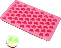 Vista 2 de X-Haibei Mini molde de silicona de corazón pequeño para decoración de pastel de caramelo de chocolate incrustable con jabón, diámetro 0.5 pulgadas