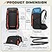 Imagen de RAINSMORE Mochila Senderismo 40 Litros Impermeable Mochila Trekking para Hombre Mujer Mochila de Montaña con cubierta de lluvia para Viajes Escalada Acampadas Negro
