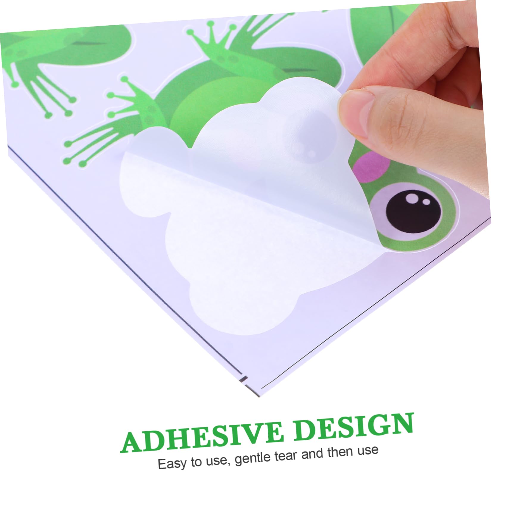 TOYANDONA 16hojas Pegatinas De Pared De Ranas De Cartoon De Calcomanías Decorativas De Pvc Para Habitaciones Infantiles Decoración De Pared Divertida y Creativa Para Niño Niña y