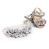 Ohwawadi Infant Baby Girl Shoes Baby Mary Jane Flats Princess Wedding Dress Shoes Crib Shoe for Newborns,Infants,Babies
