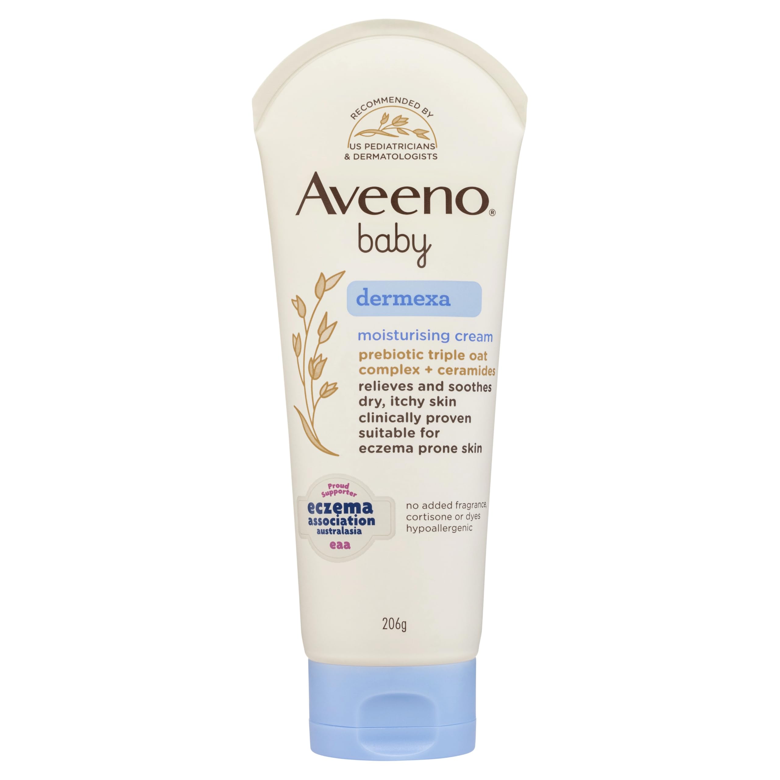 Aveeno Baby Dermexa Fragrance Free Eczema Prone Sensitive Moisturising Baby Cream 206g|Relieves &...