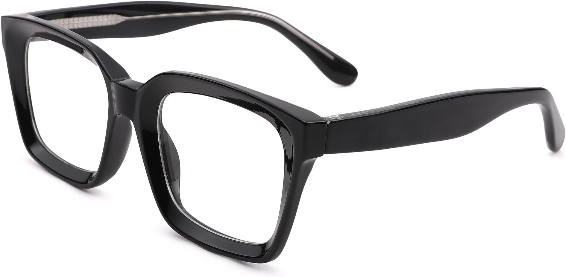 COASION Classic Non-prescription Clear Lens Eyeglasses for Women Thick Square Frame Eyewear