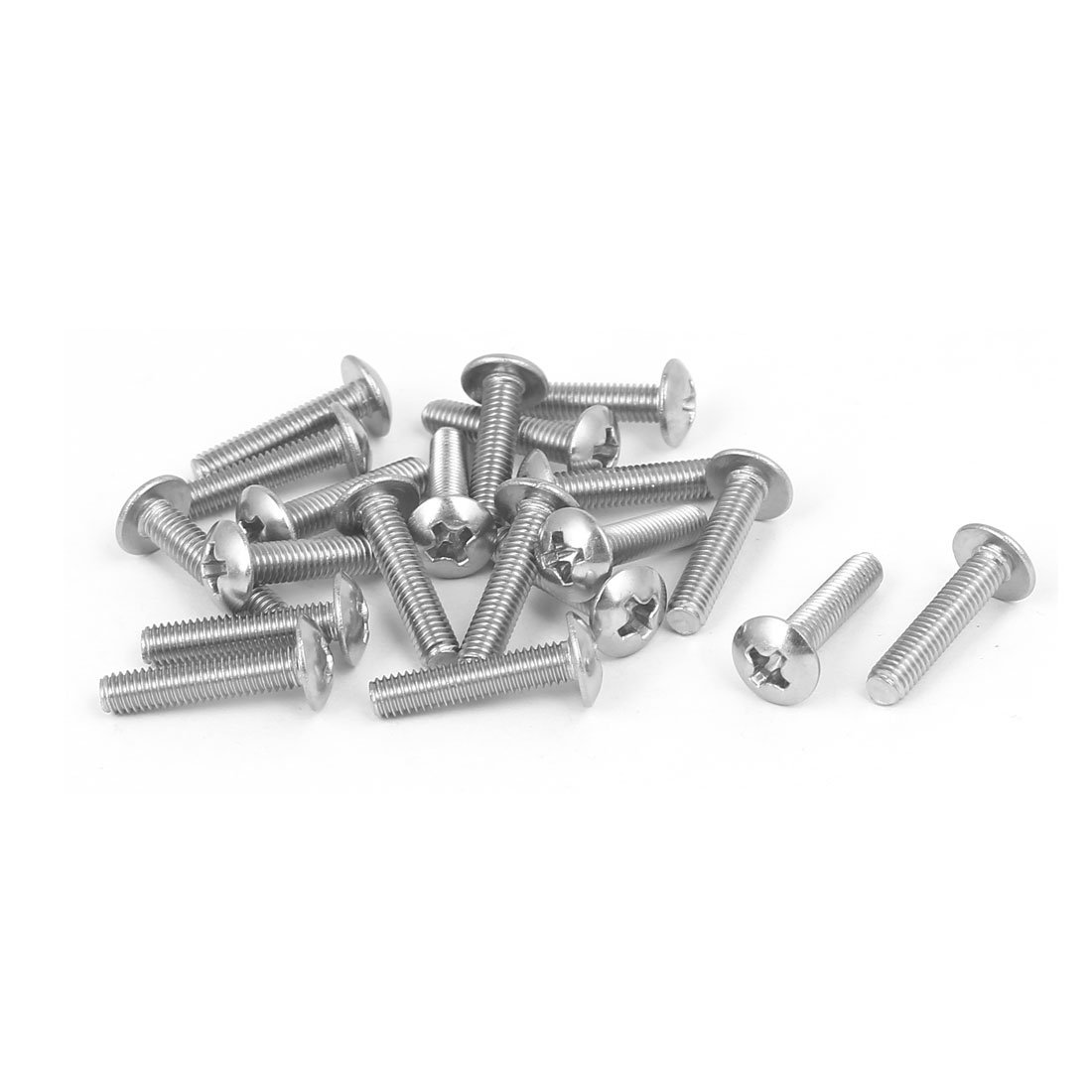 Viti Per Legno Testa Tonda Phillips Acciaio Inox - M3 M4 M5 M6 Autofilettanti - Foto 5