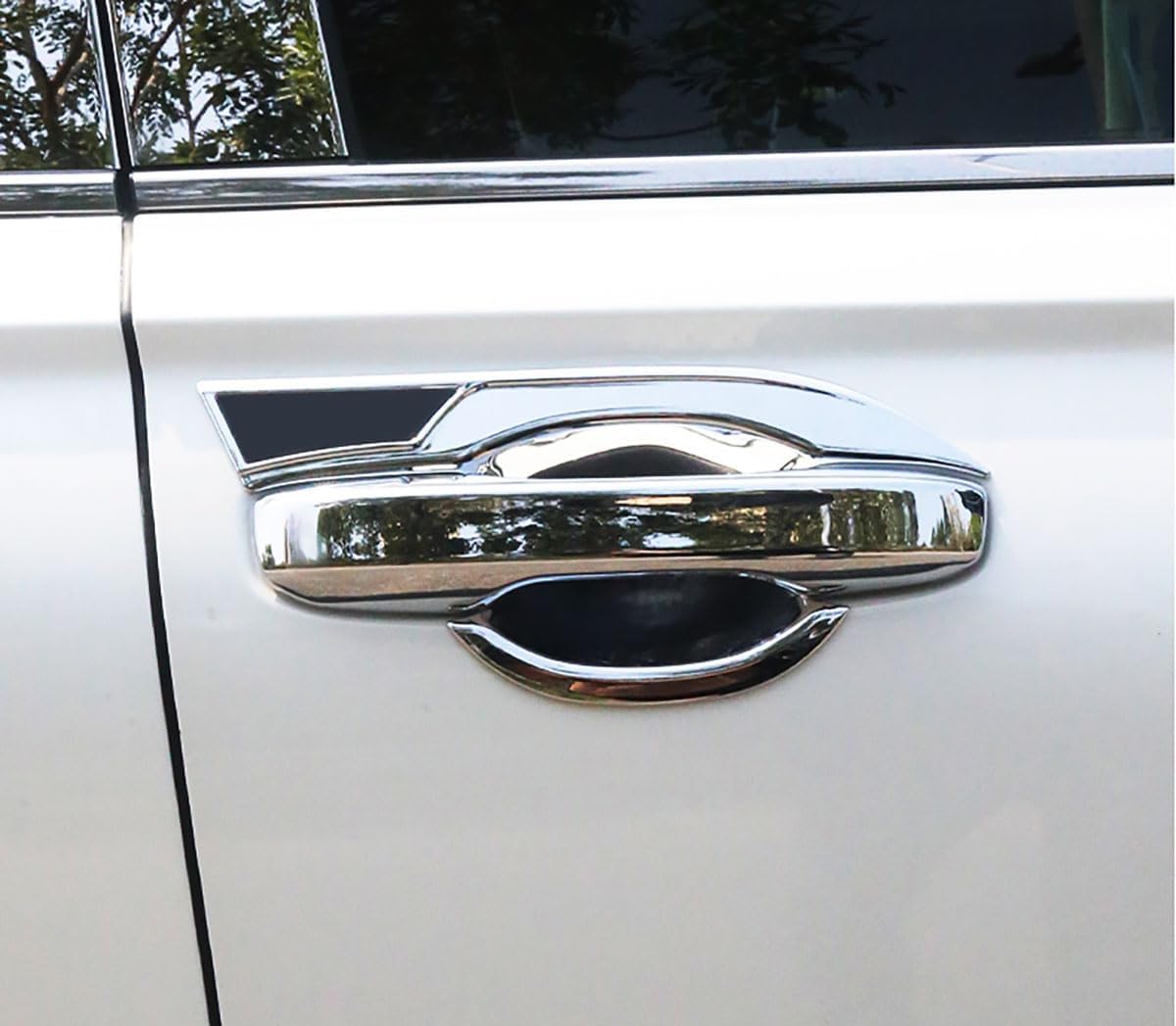 Exterior Door Handle Covers Compatible with Honda New CRV CR-V 2023 2024 2025 2026 Door Handle Cup Bowl Cover Trims Exterior Car Accessories ABS 8PCS(Glossy Chrome Style)