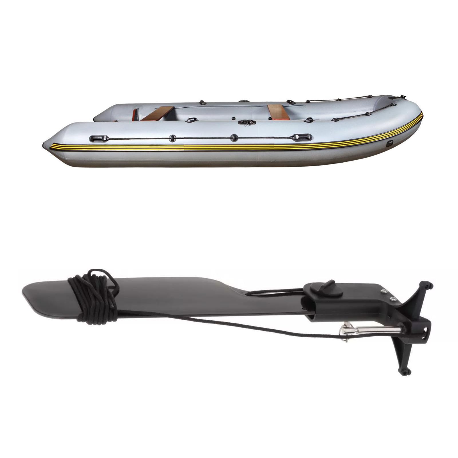 Nylon Canoe Kayak Timone Pesca d ' Acqua Timone Barche Controllo della direzione del Piede per Kayak da Mare Barche da Pesca