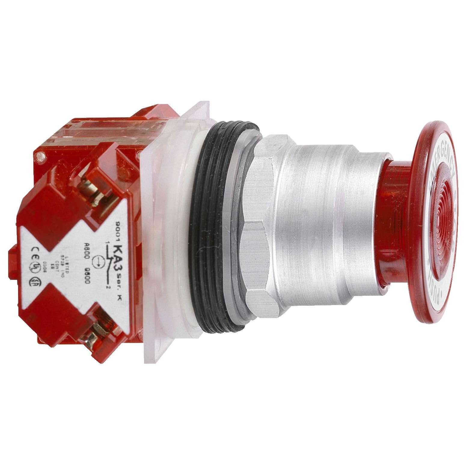 Puls-tir d'urgence 57mm NC rouge pour la sécurité industrielle